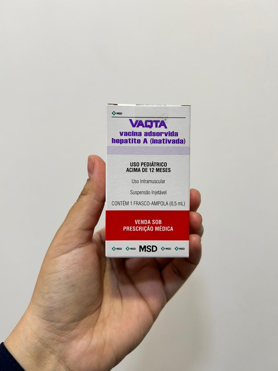 Embalagem da vacina Hepatite A